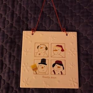 Snowman Plaque